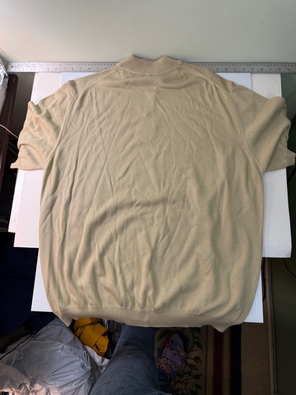 Pronto-Uomo, Beige Crewneck Sweater - XL, NWT - Picture 2 of 4